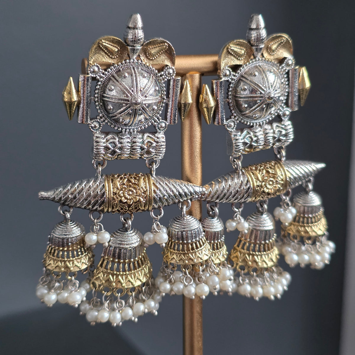 Eshale Traditional Mixed Metal Jhumki
