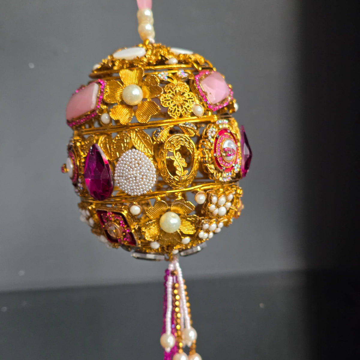 Hot Pink Encrusted Potli