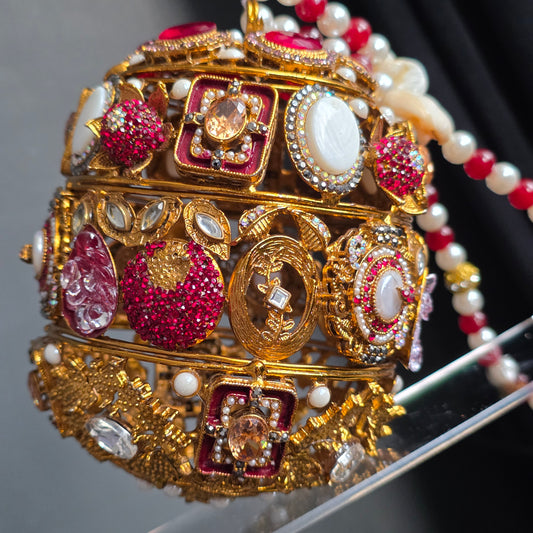 Royal Red Encrusted Potli image 3