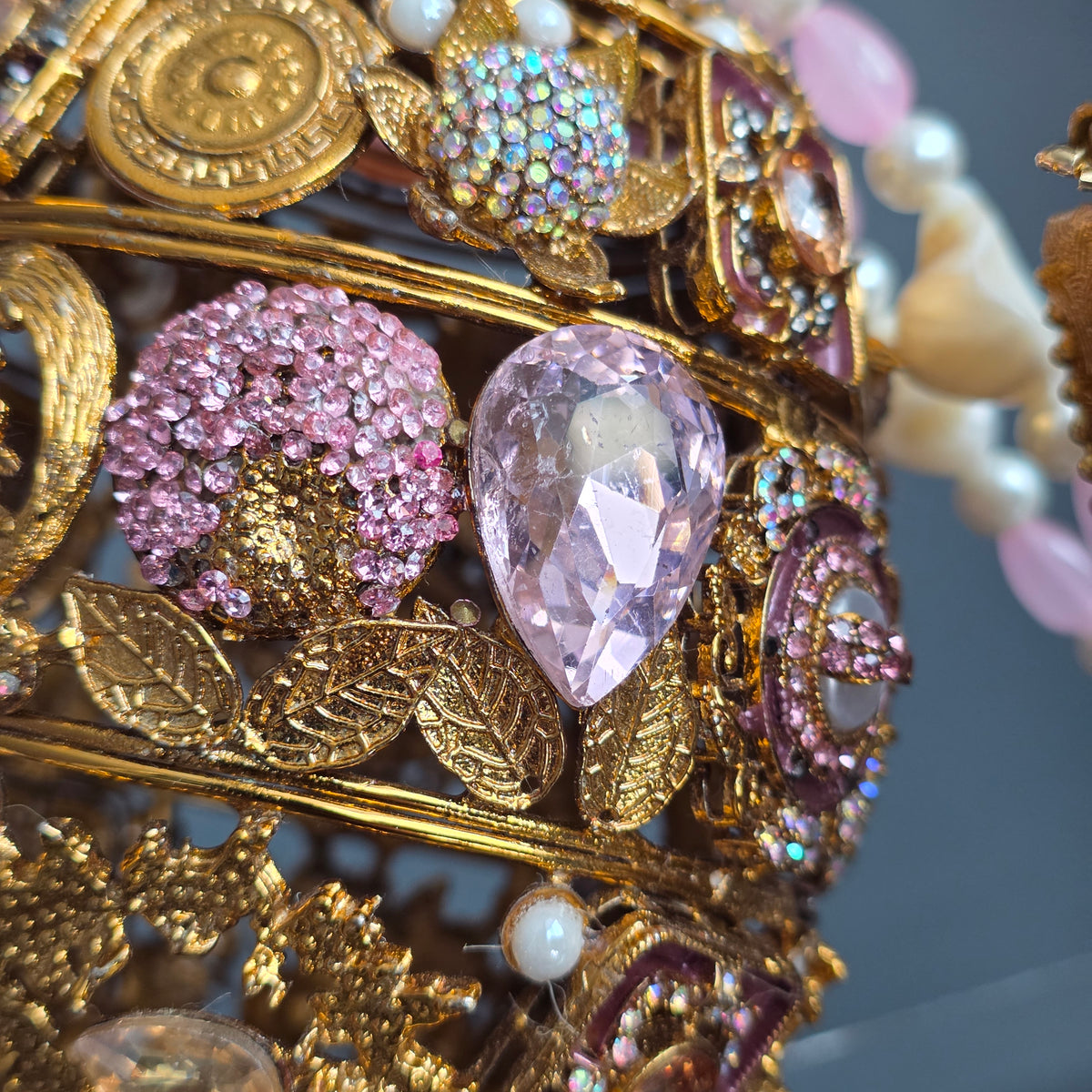Baby Pink Encrusted Potli