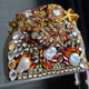 Champagne Rust Encrusted Clutch