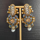 Elara Blue Stone Statement earrings