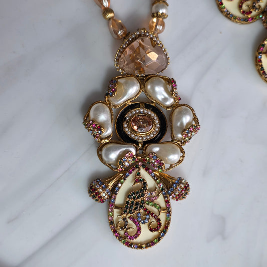 Elara Champagne & Cream Mala Set image 3