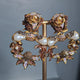 Elara Champagne & Pearl Rose Statement Earrings