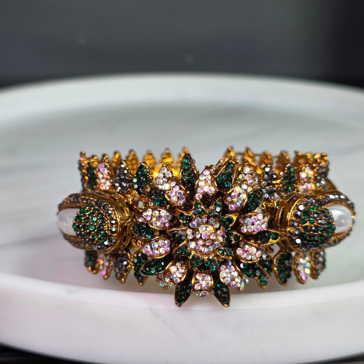 Elara Crystal & Emerald Stone Karah