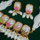 Elara Multi Pearl Choker Earring Set