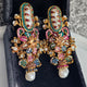 Elara Multi Stone Statement earrings
