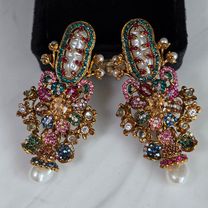 Elara Multi Stone Statement earrings