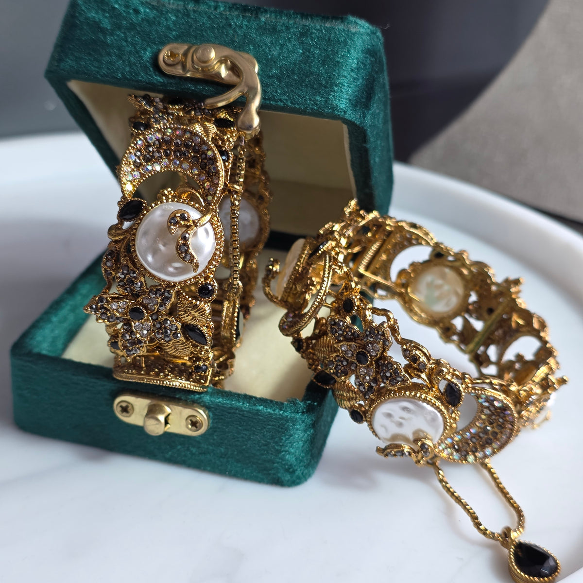 Elara Pearl & Black Stone Kareh