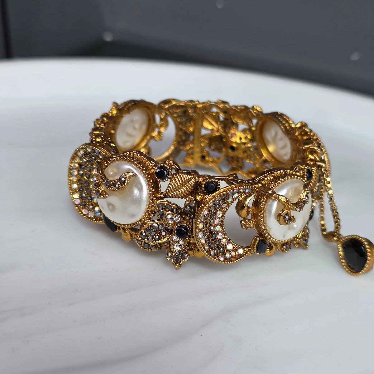 Elara Pearl & Black Stone Kareh