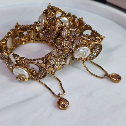 Elara Pearl & Champagne Stone Kareh
