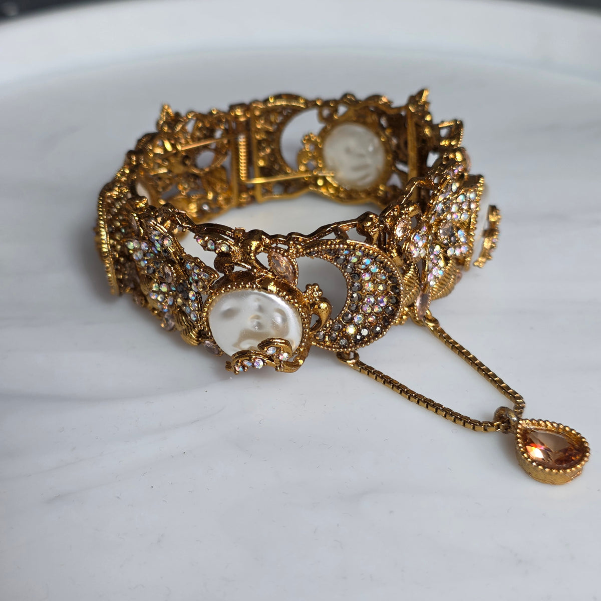 Elara Pearl & Champagne Stone Kareh