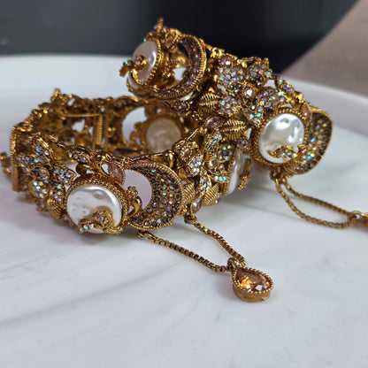 Elara Pearl & Champagne Stone Kareh