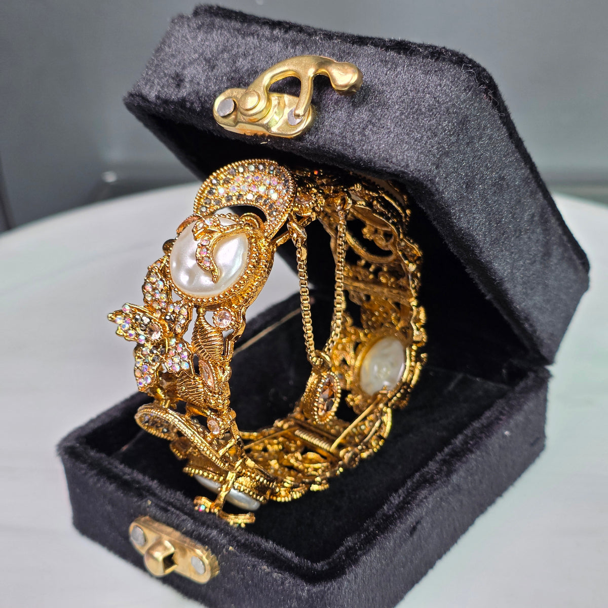 Elara Pearl & Champagne Stone Kareh