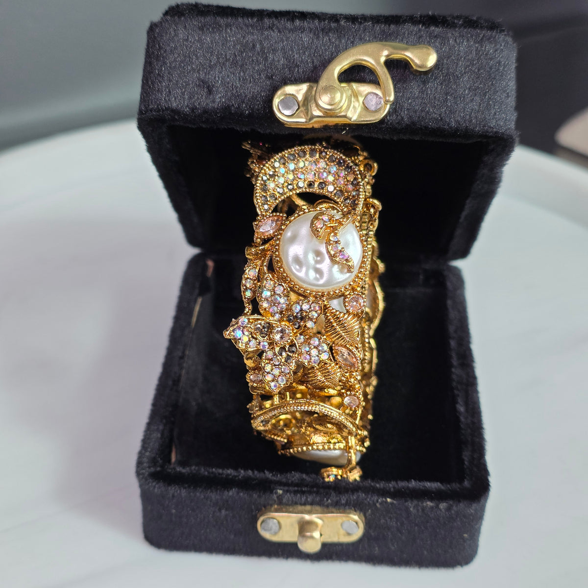 Elara Pearl & Champagne Stone Kareh