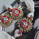 Elara Red Pearl Choker Set
