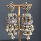Elyzae Baby Pink Elephant Statement Earrings