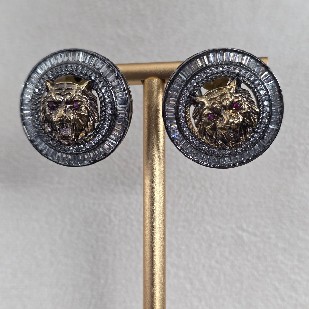 Elyzae Crystal Tiger Studs