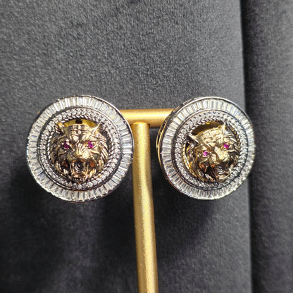 Elyzae Crystal Tiger Studs