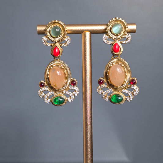 Elyzae Multi Round Stone Choker Set image 3