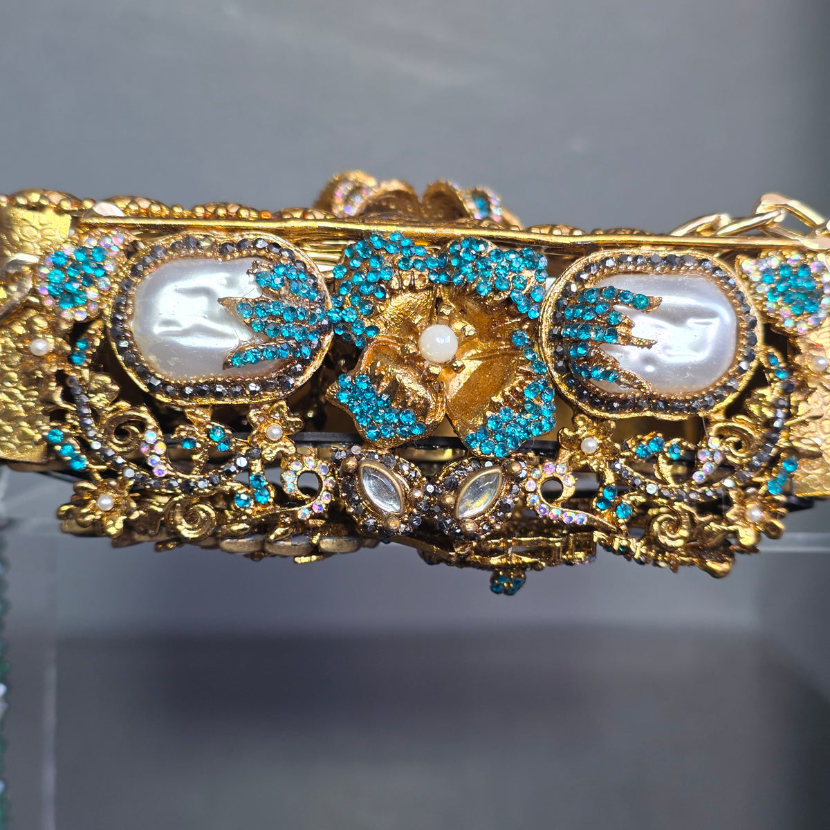 Emerald Green Encrusted Clutch