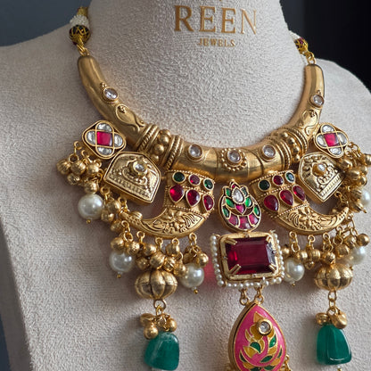 Eshale Fusion Hasli Necklace Set