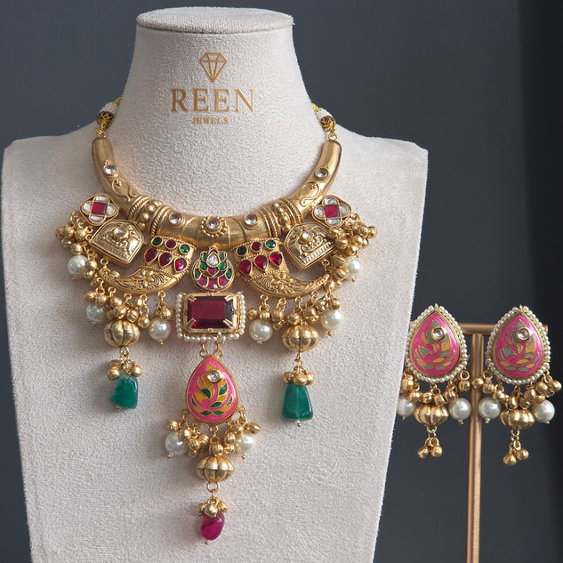 Eshale Fusion Hasli Necklace Set
