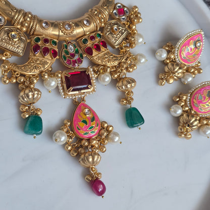 Eshale Fusion Hasli Necklace Set