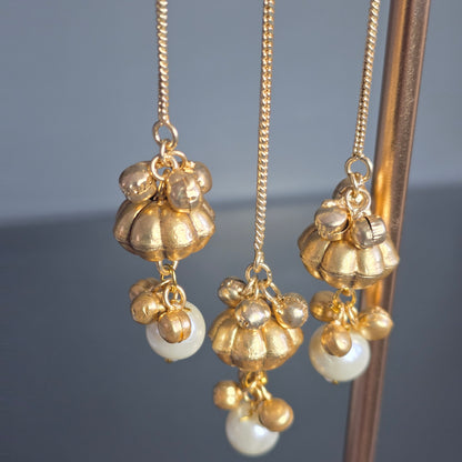 Eshale Kashmiri Flower Ghungroo Jhumkis