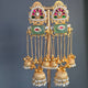 Eshale Kashmiri Jade Green Ghungroo Jhumkis