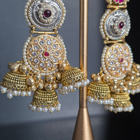 Eshale Kashmiri Jhumki Motif Sahara Earrings image 2