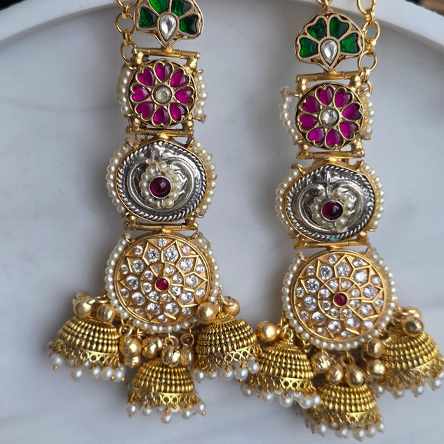 Eshale Kashmiri Jhumki Motif Sahara Earrings