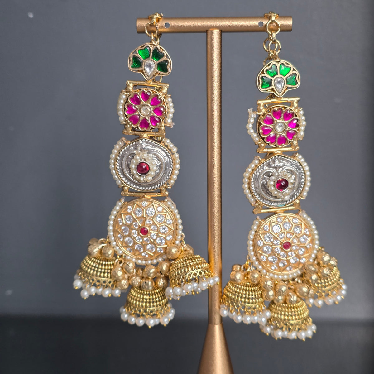 Eshale Kashmiri Jhumki Motif Sahara Earrings