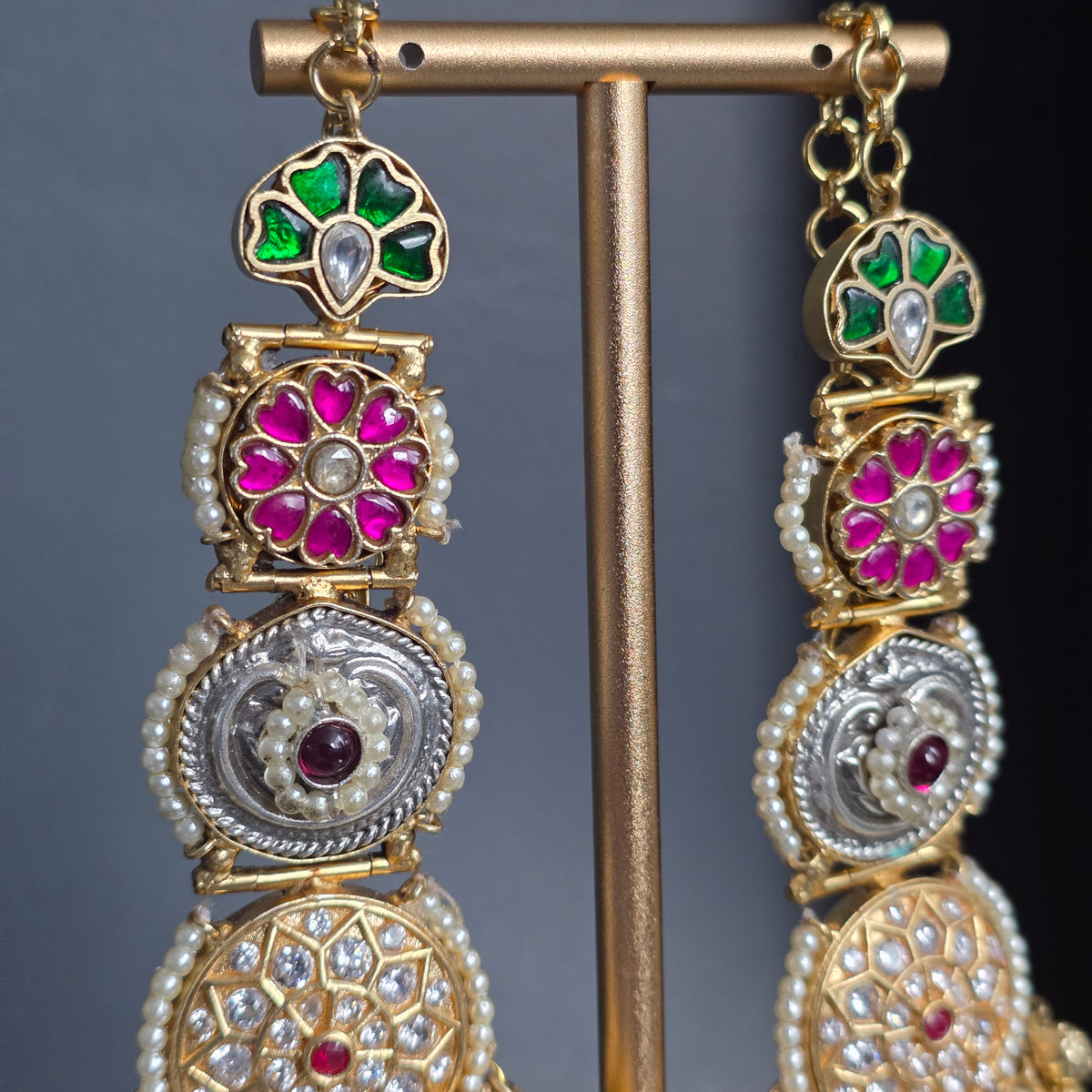 Eshale Kashmiri Jhumki Motif Sahara Earrings