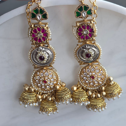 Eshale Kashmiri Jhumki Motif Sahara Earrings