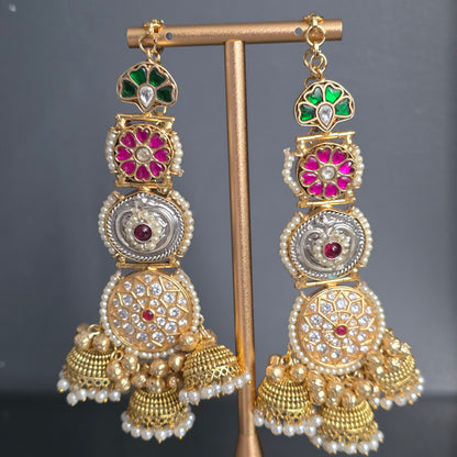 Eshale Kashmiri Jhumki Motif Sahara Earrings