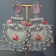 Eshale Oxidised Pink Jhumkas