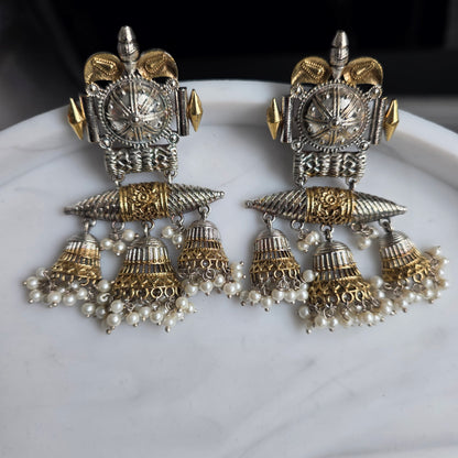 Eshale Traditional Mixed Metal Jhumki