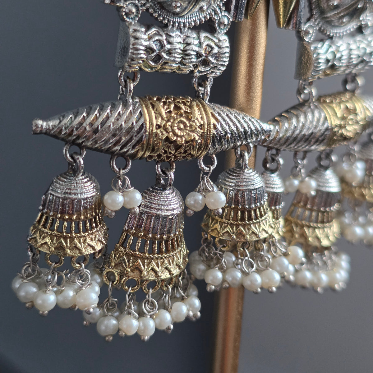 Eshale Traditional Mixed Metal Jhumki