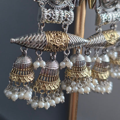 Eshale Traditional Mixed Metal Jhumki
