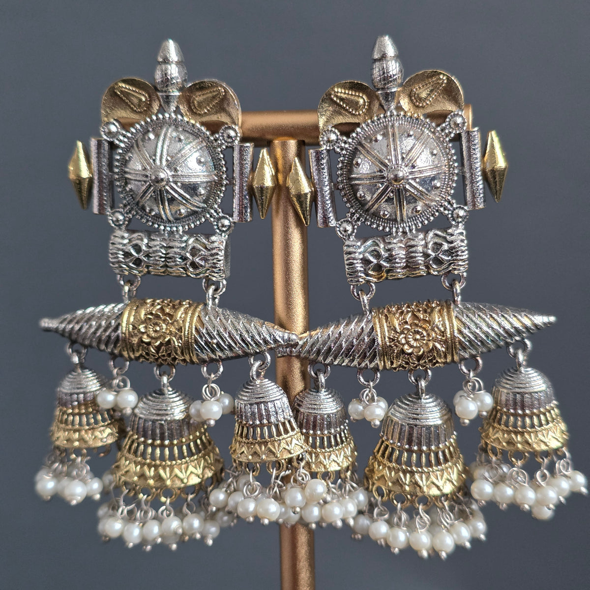 Eshale Traditional Mixed Metal Jhumki