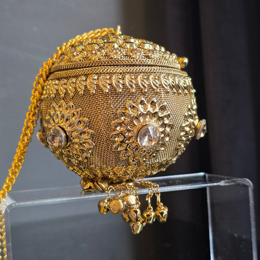 Gold Round Small Potli image 3