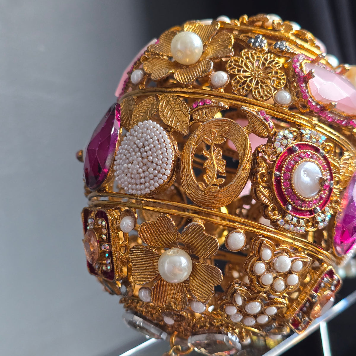 Hot Pink Encrusted Potli