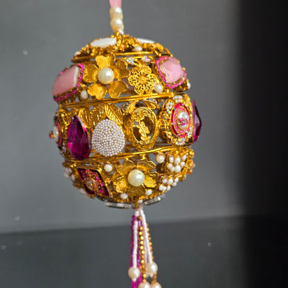 Hot Pink Encrusted Potli