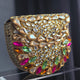 Kundan Encrusted Multi Stone Clutch