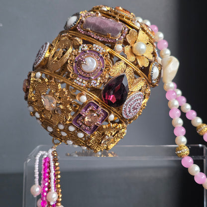 Mauve Encrusted Potli