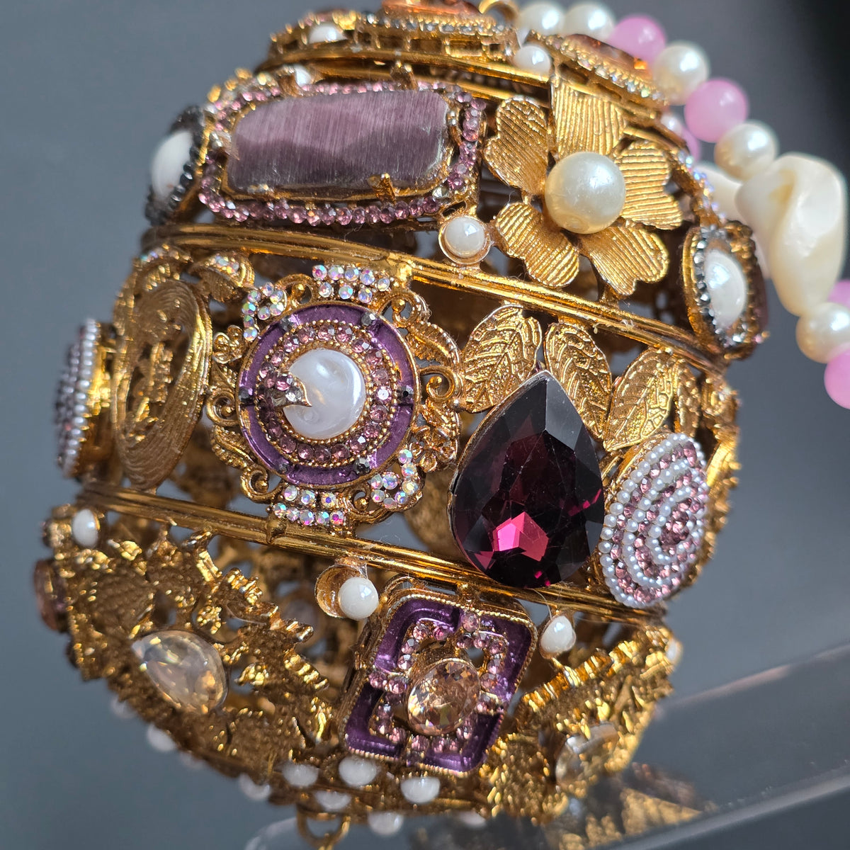 Mauve Encrusted Potli