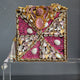 Pink Encrusted Stone Clutch