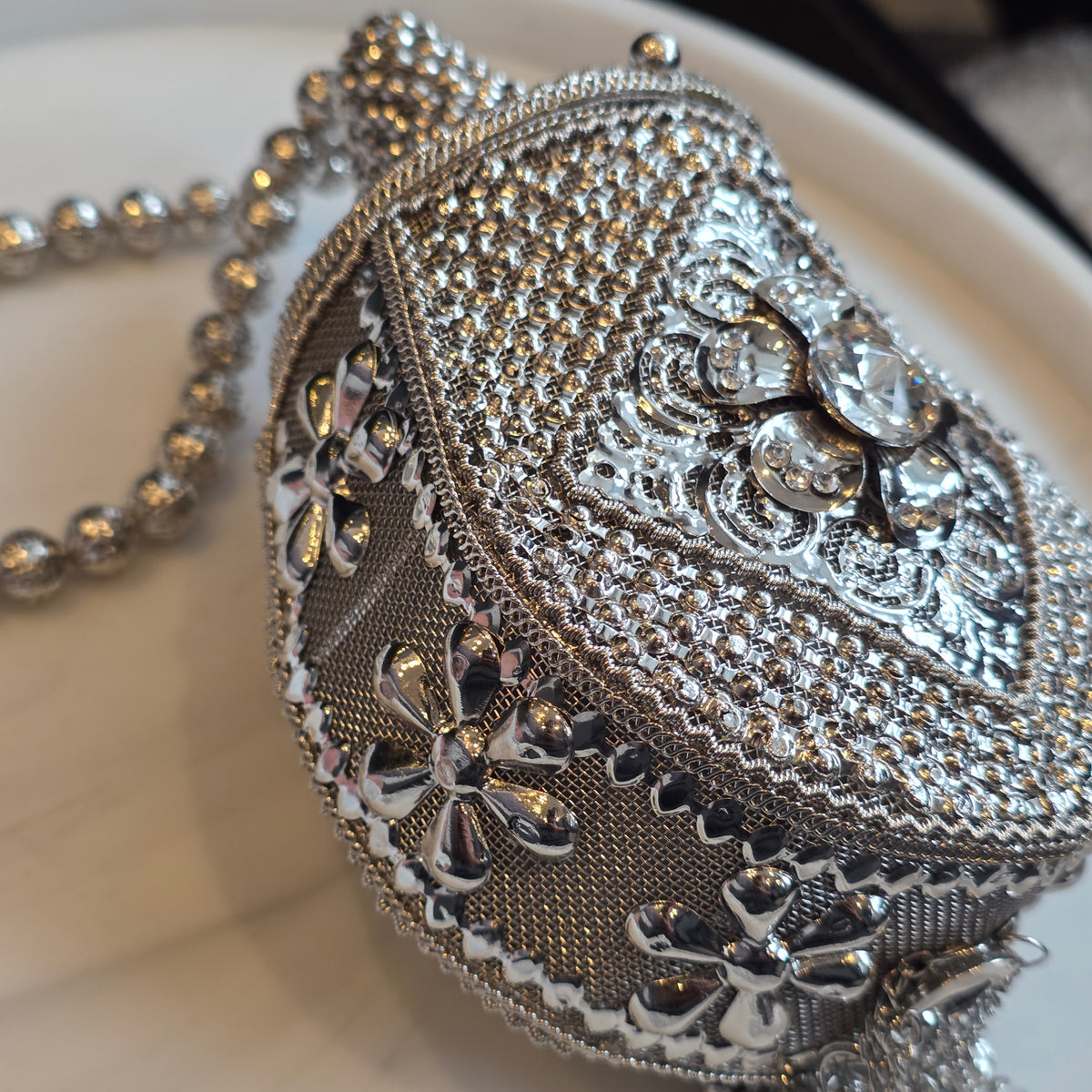 Silver Potli Small Clutch