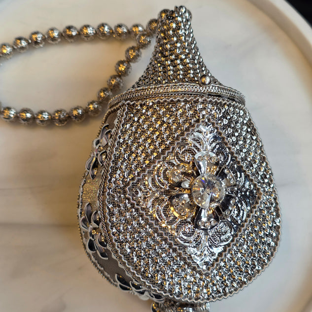 Silver Potli Small Clutch